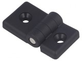 Balama tehnopolimer neagră 30mm pentru profile