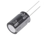 Condensator electrolitic THT 33uF 450VDC 16x25mm
