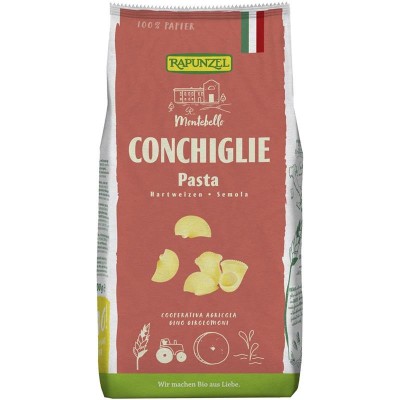Paste Conchiglie Semola Bio 500 grame Rapunzel foto