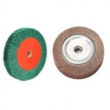 Disc perie smirghel lamelar d 130 mm si disc slefuit verde diametrul 150 mm