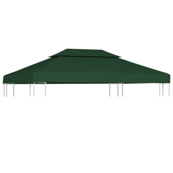 Copertina de rezerva acoperis pavilion, verde, 3x4 m, 310 g/m&sup2; GartenMobel Dekor