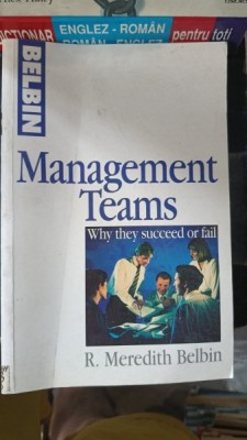 Management Teams Why They Succeed or Fail - R. Meredith Belbin foto