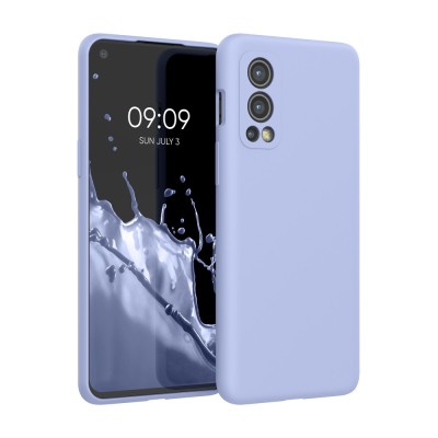 Husa Kwmobile pentru OnePlus Nord 2 5G, Silicon, Albastru, 56070.58 foto