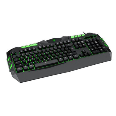 Tastatura gaming T-DAGGER Torpedo neagra iluminata rosu verde glaben foto