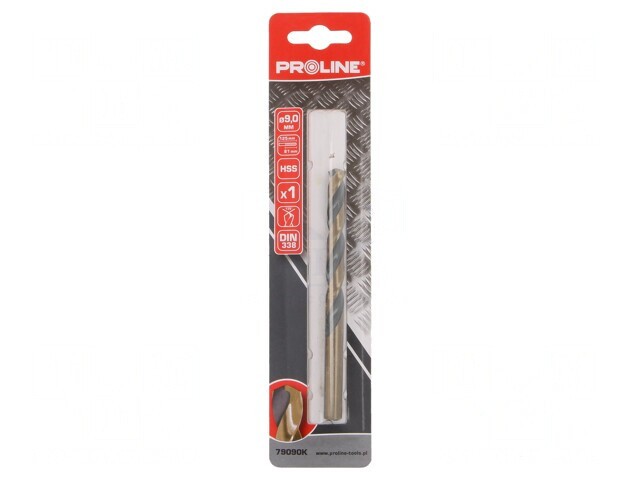 Burghiu metal 9mm oțel rapid HSS blister