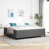 VidaXL Pat cu arcuri Gri deschis 200 x 200 cm Țesătură de catifea