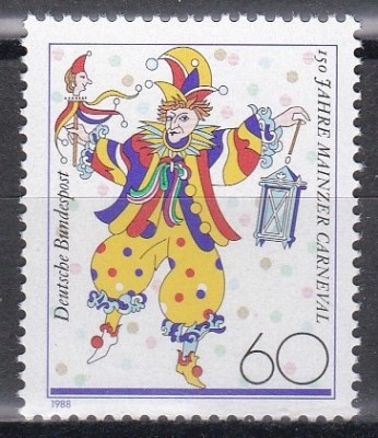Germania 1988 - 150 de ani de Carnaval in Mainz, MNH foto