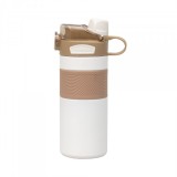 Termos 2in1 interior inox 600ml model cu pai alb Zilan ZTS8443
