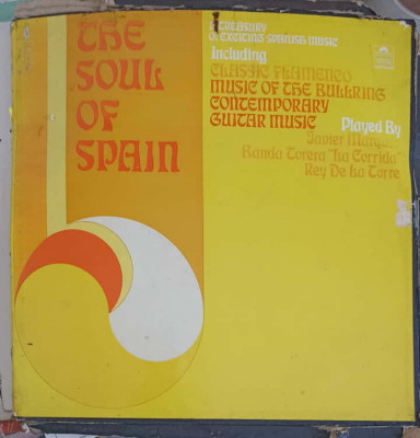 Disc vinil, LP. The Soul Of Spain, A Treasury Of Spanish Music. SETBOX 3 DISCURI VINIL-Javier Marquez, Banda Tor foto