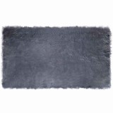 vidaXL Covor Faux din L&acirc;nă de oaie Antracit 100 x 200 cm Poliester 42021591