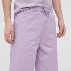 HUGO pantaloni scurti barbati, culoarea violet