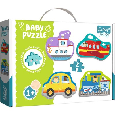 PUZZLE TREFL BABY CLASIC VEHICULE PENTRU TRANSPORT 8 PIESE foto