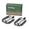 Set 2 pedale Wellgo din aluminiu pentru bicicleta, filet 9/16, culoare negru/arg... Cod:AWR0074