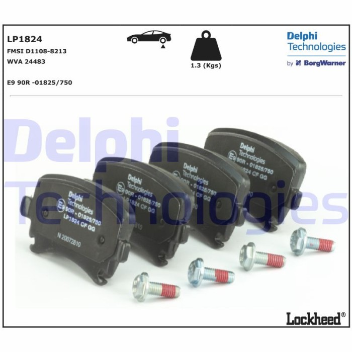 DELPHI LP1824 set placute frana,frana disc