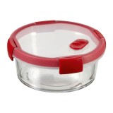 Caserola alimente, Curver Smart Cook, sticla, rotunda, transparenta, 0.6 L