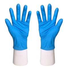 Cutie 100x Manusi Nitril, de Unica Folosinta, Texturate, Nepudrate, Albastre, pentru Copii