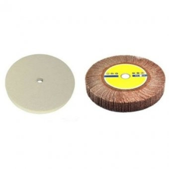 Disc perie slefuit lustruit pasla + Disc perie smirghel lamelar , D 150 mm  | Okazii.ro