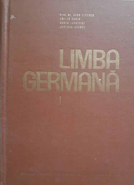 LIMBA GERMANA VOL. 1 de JEAN LIVESCU