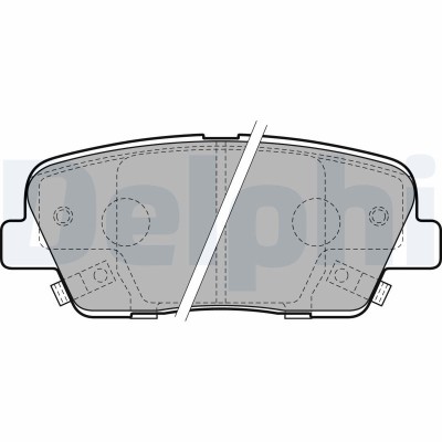 DELPHI LP2202 set placute frana,frana disc foto