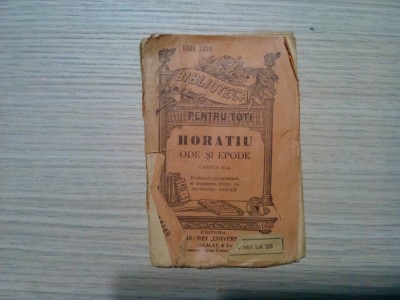 ODE SI EPISTOLE - III -a - Horatiu - BPT No.1324-1325,155 p.;lb. romana, latina foto