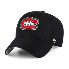 47brand șapcă NHL Montreal Canadiens culoarea negru, cu imprimeu H-MVP10WBV-BKD