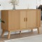 Gossi dulap &quot;olden&quot;, maro, 114x43x73,5 cm, lemn masiv pin