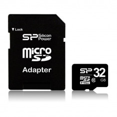 Card Silicon Power SP MicroSD 32 GB CL10 + Adaptor foto