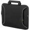 Geanta tip husa Chromebook/Ultrabook 12.1 inch, Case Logic by AleXer, IT, neopren, negru, breloc inclus din piele ecologica