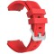 Curea silicon, compatibila Fossil Q Wander, telescoape Quick Release, 22mm, Red