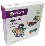 Set magnetic Magspace - Animals (24 pcs.) - ***