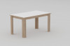 Masa bucatarie/dining, 140x80 cm, sonoma cu alb, dreptunghiulara, PAL, design unic, Sasta by Fichi
