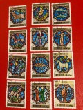 AJMAN, ZODII - SERIE COMPLETĂ ȘTAMPILATĂ, Stampilat