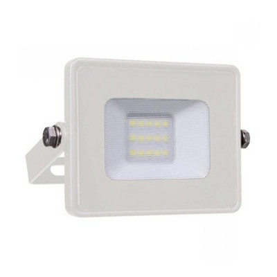 Proiector LED V-tac, 10W, 800lm, lumina rece, 6400K, IP65, alb, cip Samsung foto