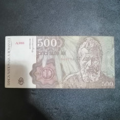 Bancnota CINCI SUTE LEI - 500 Lei - Aprilie 1991, circulata