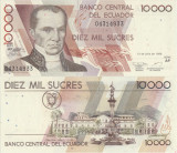 1999 (12 Iulie), 10.000 Sucres (P-127e.3) - Ecuador - stare UNC