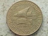 ITALIA-200 LIRE 1992 (Expozitia Filatelica)