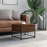 Gossi masuta de cafea, stejar maro, 51x51x40 cm, lemn prelucrat