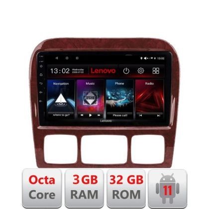 Navigatie Mercedes Clasa S 1998-2005 D-220 Octa Core cu Android Radio Bluetooth Internet GPS WIFI DSP 3+32 GB 4 LENOVO LITE CarStore Technology