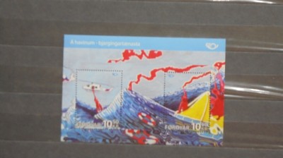 FOROYAR - 2012 - PICTURA, SALVARE PE MARE - BLOCK 30 - MI 6 EURO - NESTAMPILAT. foto