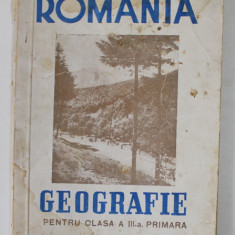 ROMANIA , GEOGRAFIE PENTRU CLASA A - III -A PRIMARA , 1944 , PREZINTA PETE SI HALOURI DE APA , URME DE UZURA