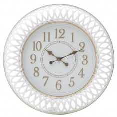 Ceas de perete Clarisse, melamina, alb, 58 cm foto