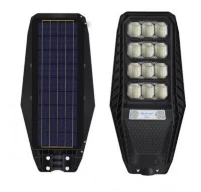 Lampa Stradala Solara 200W 12 casete 480 LED Cu Panou Solar si Telecomanda foto