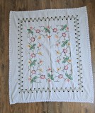 VECHE FATA DE MASA DIN BUMBAC GROS CU MODEL CUSUT MANUAL SI MARGINI CROSET