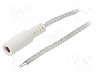 Cablu alimentare DC, cabluri, DC 5,5/2,5 soclu, transparent, 3m, BQ CABLE - DC.CAB.8410.0300