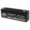 Acumulator AGM VRLA 12V 2.3Ah plumb acid 178x34x60 mm F1 terminal