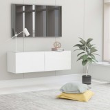 vidaXL Comodă TV, alb, 100 x 30 x 30 cm, lemn prelucrat 801481