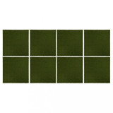 Plăci de iarbă artificială, 8 buc, 50x50x2,5 cm, cauciuc, mia