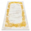 Covor CORE 004A Cadru, Umbrită - structural, două niveluri de l&acirc;nă, fildeș / aur, 160x220 cm, Dreptunghi, Lana