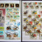 Lot 250 timbre + 9 colite + 7 blocuri, serii stampilate multe nedantelate