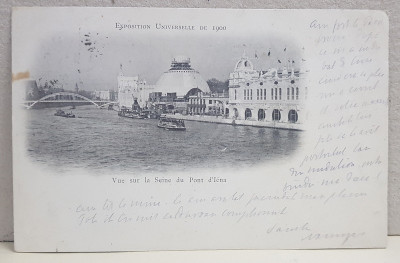 A.D. XENOPOL CATRE ELIZA XENOPOL * , CARTE POSTALA ILUSTRATA , EXPOZITIA UNIVERSALA PARIS , CIRCULATA , CLASICA , 1900 foto